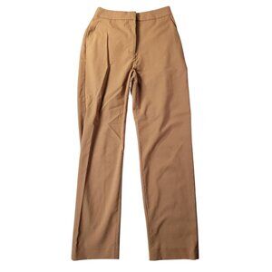 H&M Womens Brown Straight Leg Dress Pants US 4 Workwear Career Office Minimalist